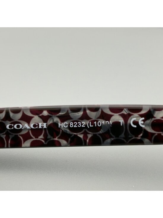 Coach HC8232 Sunglasses Oxblood Square Brown Gradient 56 17 140 main image 8